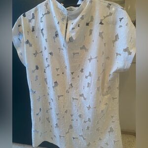 Reiss lace floral top